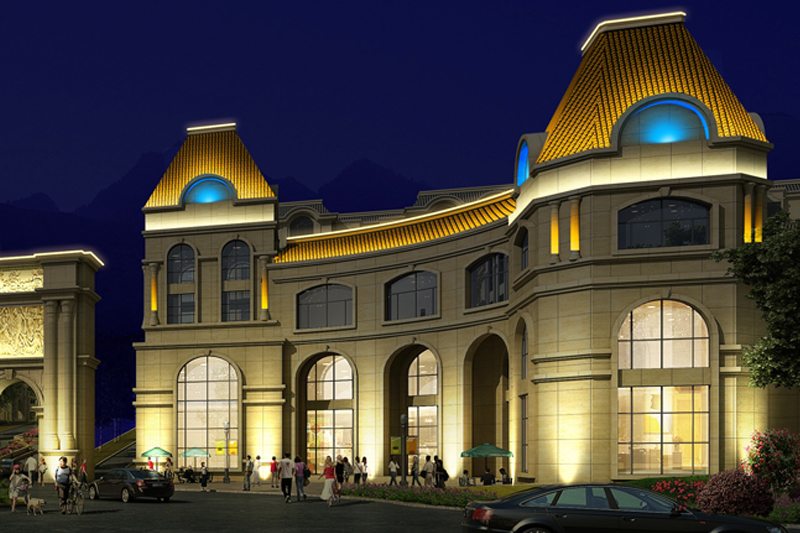 凱華陽光城樓體亮化2